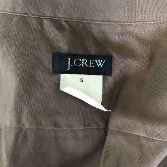 J. Crew brown button down top - Picture 6 of 7